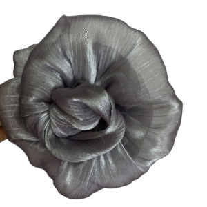 Floral Claw Clip – Mystic Grey